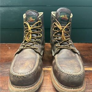 Thorogood 🇺🇸 Made in USA American Heritage 6” Moc Toe Leather Work Boots